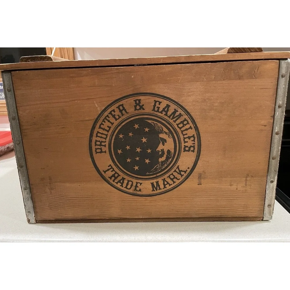 Vintage Proctor &‎ Gamble Ivory Wooden Shipping Box
